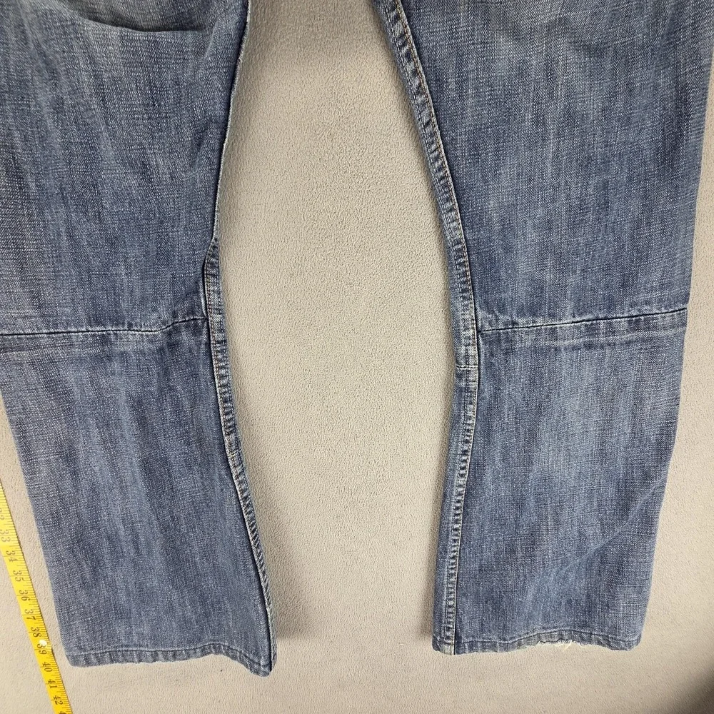Vintage Levis Engineered Jeans Mens Blue Double Knee Zip Fly Bootcut Fits 32x29